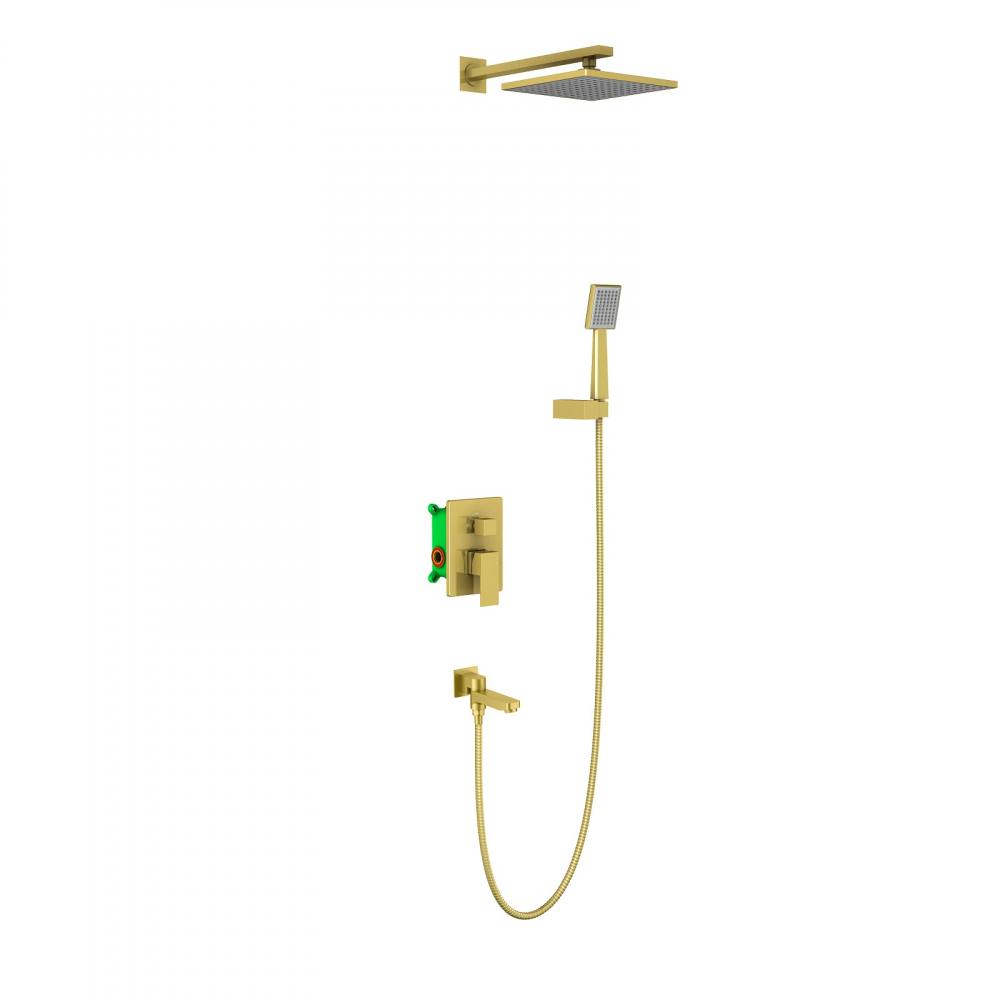 Душевая система встроенная Timo Selene SX-3069/17SM золото матовое